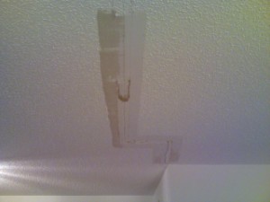 Picture of ceiling drywall crack repaired by Waddill Services, LLC in Des Moines, Iowa 2