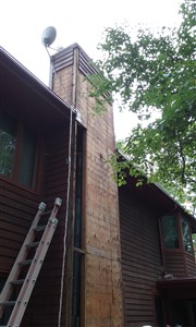 Picture of chimney chase repaired by Waddill Services, LLC in Des Moines, Iowa 1