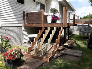 Picture of deck cable railing by Waddill Services, LLC in Des Moines, Iowa 3