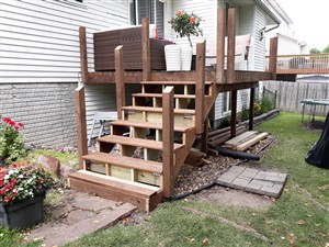 Picture of deck cable railing by Waddill Services, LLC in Des Moines, Iowa 4