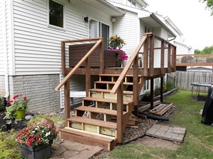 Picture of deck cable railing by Waddill Services, LLC in Des Moines, Iowa 5