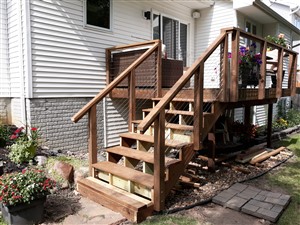 Picture of deck cable railing by Waddill Services, LLC in Des Moines, Iowa 6