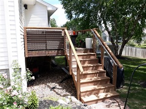 Picture of deck cable railing by Waddill Services, LLC in Des Moines, Iowa 8