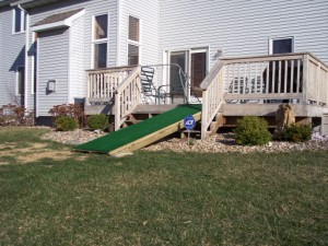 Picture of ramp for handicapped dog built by Waddill Services, LLC in Des Moines, Iowa 2
