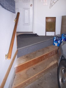 Picture of garage entry steps built by Waddill Services, LLC in Des Moines, Iowa 1