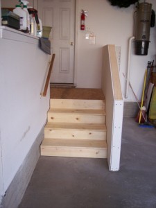 Picture of garage entry steps built by Waddill Services, LLC in Des Moines, Iowa 2