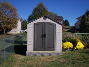 Picture of Lifetime  garden shed assembled by Waddill Services, LLC in Des Moines, Iowa 1