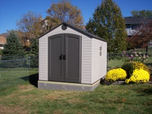 Picture of Lifetime  garden shed assembled by Waddill Services, LLC in Des Moines, Iowa 2