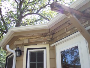 Picture of porch overhang repair by Waddill Services, LLC in Des Moines, Iowa 3
