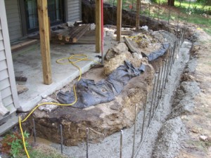 Picture of new patio and retaining wall by Waddill Services, LLC in Des Moines, Iowa 7