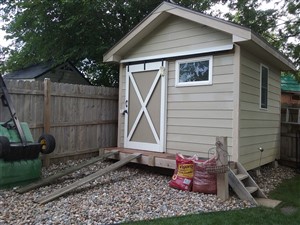 Picture of deck added to shed by Waddill Services, LLC in Des Moines, Iowa 1