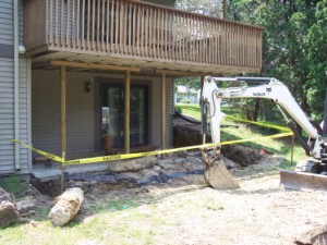 Picture of new patio and retaining wall by Waddill Services, LLC in Des Moines, Iowa 4
