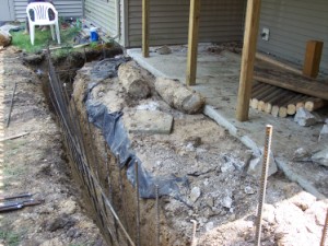 Picture of new patio and retaining wall by Waddill Services, LLC in Des Moines, Iowa 6